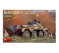 Miniart - Maquette Blindé Sd.Kfz.234/1 Schwerer Panzerspahwagen. Early Mod. Interior Kit Miniart35410 1:35 - Ref : 15241-Mini Art Multicolore