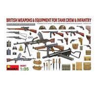 Miniart - Maquette British Weapons & Equipment For Tank Crew & Infantry Miniart 35361 1/35ème Maquette Char Promo - Ref : 12098-Mini Art Multicolore