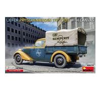 Miniart - miniart 38072 liefer pritschenwagen typ 170v con tela