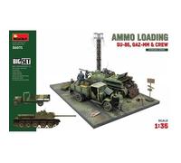 Miniart - Maquette Diorama Ammo Loading. Su-85, Gaz-Mm & Crew. Big Set Miniart36071 1:35 Maquette Char Promo - Ref : 15248-Miniart Multicolore
