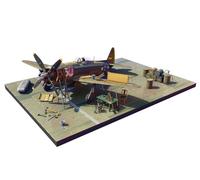 MiniArt - Maquette Diorama Avion Thunderbolt P-47d Bubbletop With Base & Accessories. Big Set |miniart|48018| 1:48 Maquette Char Promo