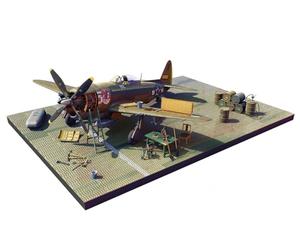 MiniArt - Maquette Diorama Avion Thunderbolt P-47d Bubbletop With Base & Accessories. Big Set |miniart|48018| 1:48 Maquette Char Promo