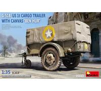 MiniArt - Maquette Remorque G-518 Us 1t Cargo Trailer with Canvas Ben Hur 35443| 1:35