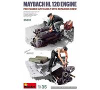 Miniart - Maybach Hl 120 Engine For Panzer Iii/Iv Family With Repair Crewmaquet