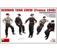 Miniart MIN35191 Modellbausatz German Tank Crew (France 1940) Model Kit, Various