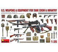 MiniArt MIN35334 1:35-U.S. Armes et équipements (équipage de réservoir).