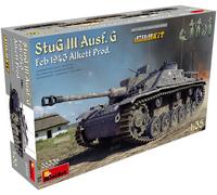 MiniArt Maquette 1/35 StuG III Ausf. G Février 1943 Alkett – Intérieur complet, non peinte