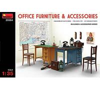 1:35 Miniart Office Forniture & Accessories Kit MIN35564 Modellino