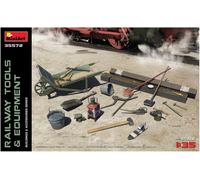 Miniart MIN35572 Railway Tools & Equipment Model Kit, Various