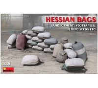 Miniart MIN35586 Hessian Bags (sand, cement, vegetables) Plastic Model kit, Vari