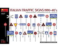 MiniArt MIN35637 Kit de modélisme 1:35 Panneaux de signalisation Italiens des années 1930-40, Couleur moulée