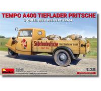 MiniArt - Maquette Camionnette Tempo A400 Tieflader Pritsche 3-Wheel Beer Delivery Truck 38045| 1:35