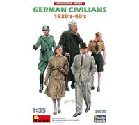 MiniArt MIN38075 Kit de modélisme à l'échelle 1:35-Allemagne Civilians 30-40s (tête en résine)