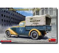Miniart - miniart 38072 liefer pritschenwagen typ 170v con tela