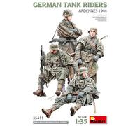 MiniArt - Cavaliers De Chars Allemands. Ardennes 1944maquette Figurine German Tank Riders - Ardennes 1944 35411|1:35 Maquette Char Promo Figurine Miniature