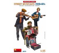Miniart - Musiciens De Rue Des Années 30-40maquette Figurines Street Musicians 1930-40'sMiniart380781:35 Maquette Char Promo Figurine Miniature