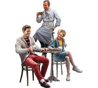 MiniArt- Persone in Un caffè 38090-Fresatrici in Scala 1:35, Riproduzione Fedele