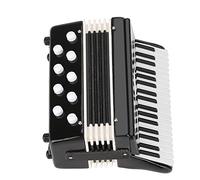 Miniature Accordion Model Figurine, 3.5" Metal Music Decor | Ornement musical de collection avec boîte d’affichage, réplique d’accordéon en plastique vintage, œuvre d’art de bureau ou