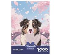 Miniature American Shepherd 1000 Pièce Puzzle Jeu Éduchatif Créatif Chien de Compagnie Jigsaw Puzzle Belle Décoration Puzzle pour Adultes Et Enfants 38x26cm/1000pcs