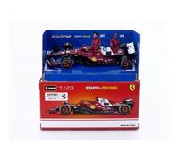 Miniature - BBURAGO - Ferrari SF-25 (Season Car GP 2025, C. Leclerc) - Rouge/Blanc - Échelle 1/43 - Modèle 36853-L16