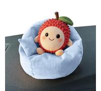 Miniature Bean Chair, Cute Table Ornament, Doll Seat Display, Handmade Plush Beanbag with Soft Stuffing, for Girl Collectors Fans Nursery Bedrooms Homes Play Crafts Dollhouses Decorations