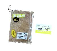 Miniature Blayrered Carte Holder Keychain Transparents Idol Photo Keeper Keychain Charm Portable Carte Sac Sac Pendant Sac Charme