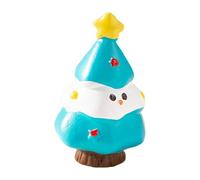 Miniature Christmas Tree Ornament Scene Decoration Accessories Resin Figurines For Festive Holiday Displays Trieur Bureau Noir (D, 4.2 * 2.9)