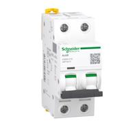 Schneider Electric Disjoncteur Acti9 IC60N a9F74210 2P 10 A Courbe C 50/60 Hz Blanc