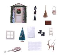 Miniature - Decorative DIY Building Kit with Integrated Furniture & Accessories, Sturdy Architectural Yard Art Sculpture, Ideal for Girls Kids Adults
