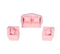 Miniature Dollhouse Sofa DIY Mini Dollhouse Couch Couch Murbingings Accessoires pour 1:12 Scale Dollhouse Living Room Bedroom Decor