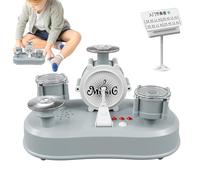Miniature Drum Set - Small Finger Drum Toy with Sound Effects | Electric Desktop Percussion Instrument for Kids | Educational Music Gadget with Light Features | Toy Kit for Adults and Teens | Interact