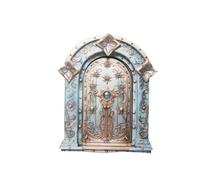 Miniature Fairy Door - GNOME Doorway for Doll Houses | Enchanted Tree Stump Decor, Outdoor Elf Door Decoration, Fantasy Garden Ornament, Whimsical Fairy Tree Entry for Yard, magecal Home Decoration