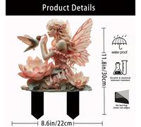 Miniature Fairy Figurines,Garden Miniature Fairies Mini Garden Figurine Fairy Ornaments Outdoor Garden Decor Fairy Statue Accessories for Flower Pot Decoration.