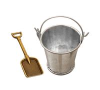 Miniature Garden Tools, Accessories Set, 1.42in Realistic Bucket Ornament, Small Decorative Tool, Portable Detailed Design for Workplace, Children, School, Home Decor