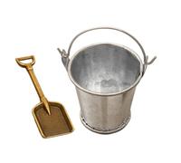 Miniature Garden Tools, Miniature Shovels Crafts, 1.42inches Portable Small Realistic Bucket Ornament, Perfect for Workplace, Children, School, and Home Decoration