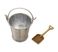 Miniature Garden Tools - Tiny Realistic Bucket Ornament Set Boy Girl | Small Realistic Bucket Ornament | 2X Doll House Accessories Set for Workplace Children School Home Decoration