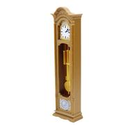 Miniature Grandfather Clock, Vintage Doll House Timepiece, Victorian Clock with Detailed Design, Furniture Model, Doll House Accessories with Realistic Look, Decorative Collectibles for Teens Adults