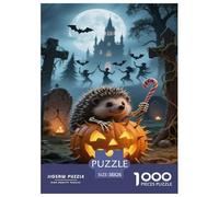 Miniature hérisson Puzzle 1000 Pieces Cadeau Unique Jeu Éducatif Challenge Toy À De Qualité Supérieure Peinture Art pour Adultes Et Enfants À Partir De 12 Ans 38x26cm/1000pcs