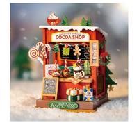 Miniature House - Cacao Shop - ROBOTIME - DS042 - Rouge - Dès 14 ans