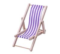 Miniature Lounge Chair - Foldable Wooden Beach Chair | Mini Dollhousë Furniture Accessories | for Indoor & Outdoor Use, Sturdy & Lightweight, Adds Realism to Dollhousë