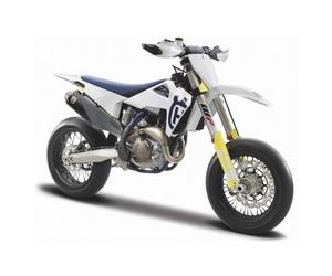 Miniature montée - BURAGO - FS 450 Supermoto - Échelle 1/18 - Motocross - Livrée montée