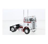 Miniature montée - IXO - Freightliner COE 1976 - Blanc et rouge - Métal - Échelle 1/43
