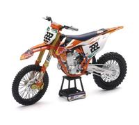 Miniature montée Motocross - NEW RAY - KTM 2018 Cairoli 1/10 - Orange - Échelle 1/10 - Livrée montée