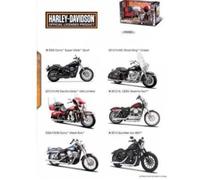 Miniature Moto - Maisto - Harley-Davidson FXDBI Dyna Street Bob 2006 - Échelle 1:12 - Couleur BLEU - Pour Adulte