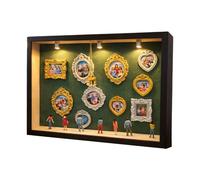 Miniature Museum Kit - Collectible Home Decoration Crafts Set With Lights | Miniature Museum Shadow Boxes Frame Kit with LED Lighting for Women Men Teens Adults Wall Shelf Living Room Bedroom Birthday