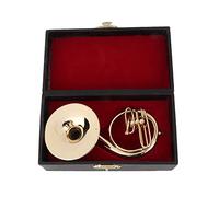 Miniature Musical Instruments | Handmade Replica Brass Decor with Display Base | Gold Plated Model for Bookshelf/Desk/Music Room | Home & Office Decoration