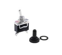 Miniature On Off Small SPST Toggle Switch Heavy Duty with Waterproof Cover 12V 6 A/250 VAC 10 A/125VAC E-TEN1021 NWPNLXEA