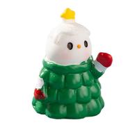 Miniature Ornament Adorable Santa And Snowman Figurine Christmas Decoration Cute Miniature Crafts For Holiday Cheer Rangement Stylo Tiroir (Green, 3.1x2.5)