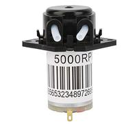 Miniature Peristaltic Pump 6V DC Self - Priming Titration Pump, Silent Micro Water Pump with Reversible Flow, Compact Metal Body for Lab Biochemical Analysis and Pharmaceutical Use (6V plat noir)