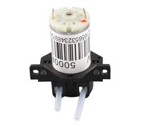 Miniature Peristaltic Pump 6V DC Self - Priming Titration Pump, Silent Micro Water Pump with Reversible Flow, Compact Metal Body for Lab Biochemical Analysis and Pharmaceutical Use (6V angle droit